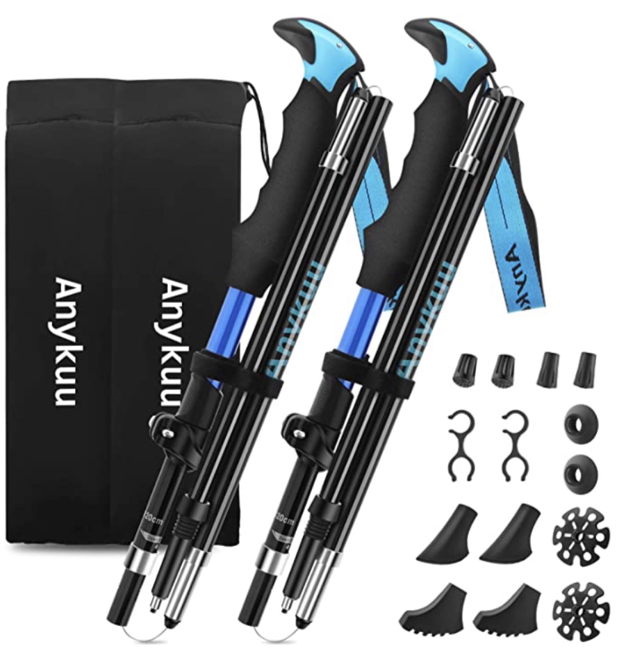 Bastoncini Nordic Walking Msports - Leggeri In Fibra Carbonio, Regolabili, Anti-vibrazione, Con Borsa Inclusa - Foto 11