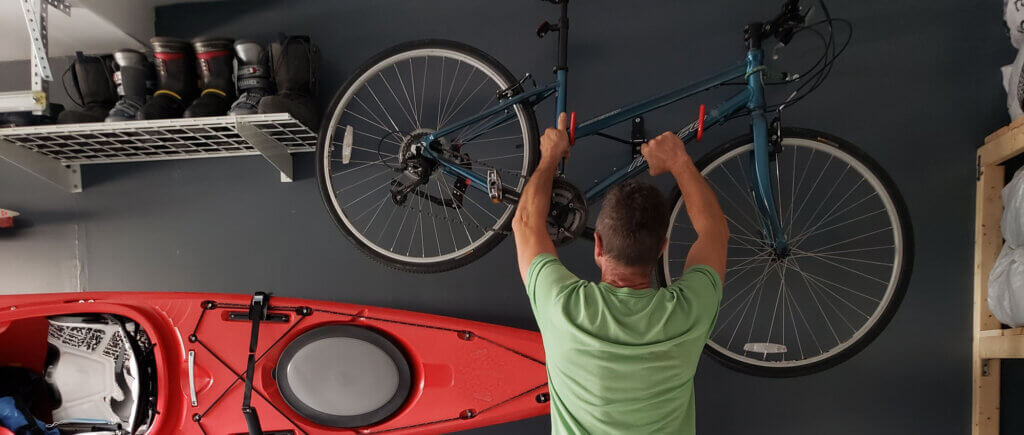 DREAMADE Cavalletto Supporto Manutenzione per Bicicletta con Vassoio Portautensili Regolabile in Altezza e Girevole a 360 ° 