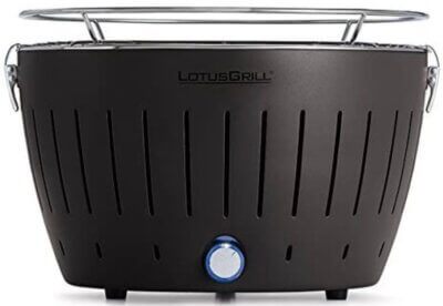 LotusGrill - Migliore barbecue senza fumo per griglia e conca interna in acciaio inossidabile