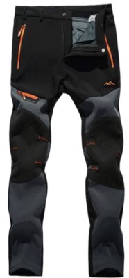 DEKINMAX Pantaloni Invernali Uomo Pantaloni Caldi Impermeabili Pantaloni Termici per Sci Trekking Alpinismo Esterno Sport 