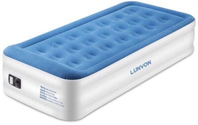 Lunvon - Migliore materasso gonfiabile singolo per scomparto per cavo di alimentazione