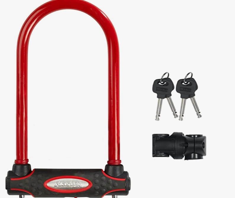 Lucchetto Urbano Livello 10 Lucchetto A U Per Bici UR85150B Antifurto Alta Sicurezza Con Cavo 426894 - Foto 7