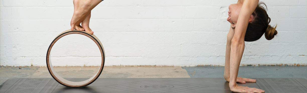 YOUR VIP SKIN – Ruota Yoga Sughero Yoga Wheel Antiscivolo Ecologico e Naturale sostenible Ruote per Yoga Pilates Fitness Migliora la Flessibilità e migliorare la postura per Allungare 