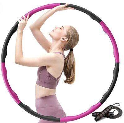 Newlemo - Migliore hula hoop per imbottitura in schiuma e corda per saltare