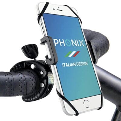 Supporto Universale per Manubrio in Silicone con Rotazione a 360 ° per Mountain Bike e Moto Porta Telefono per Bicicletta Supporto Universale per Telefono Cellulare per Smart 4-6,8 Pollici