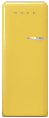 Smeg FAB28LYW3 - Migliore frigorifero Smeg monoporta per design anni ‘50 giallo con cerniera a sinistra